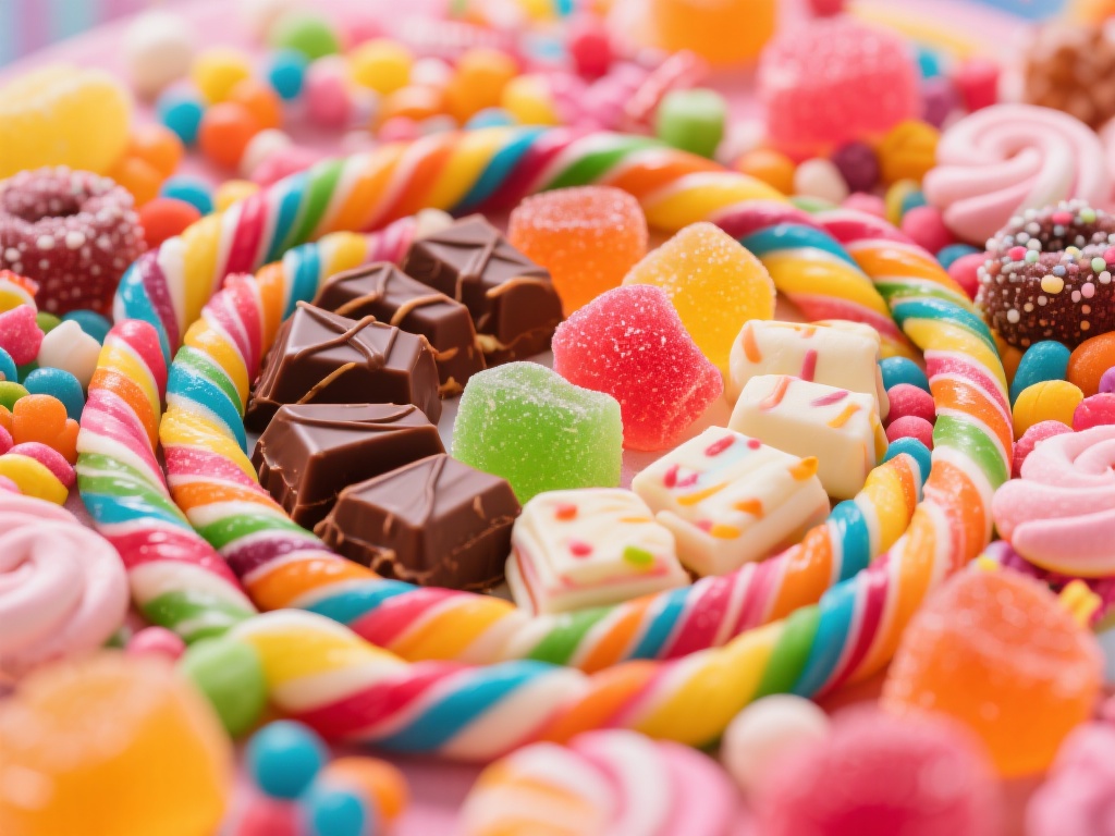 当生活的压力让你感觉喘不过气时，一场色彩缤纷的糖果