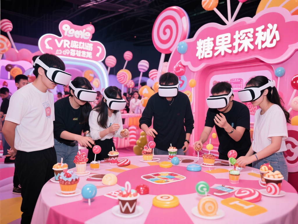 除了味觉的享受，在这场糖果派对中还设有不同类型的互