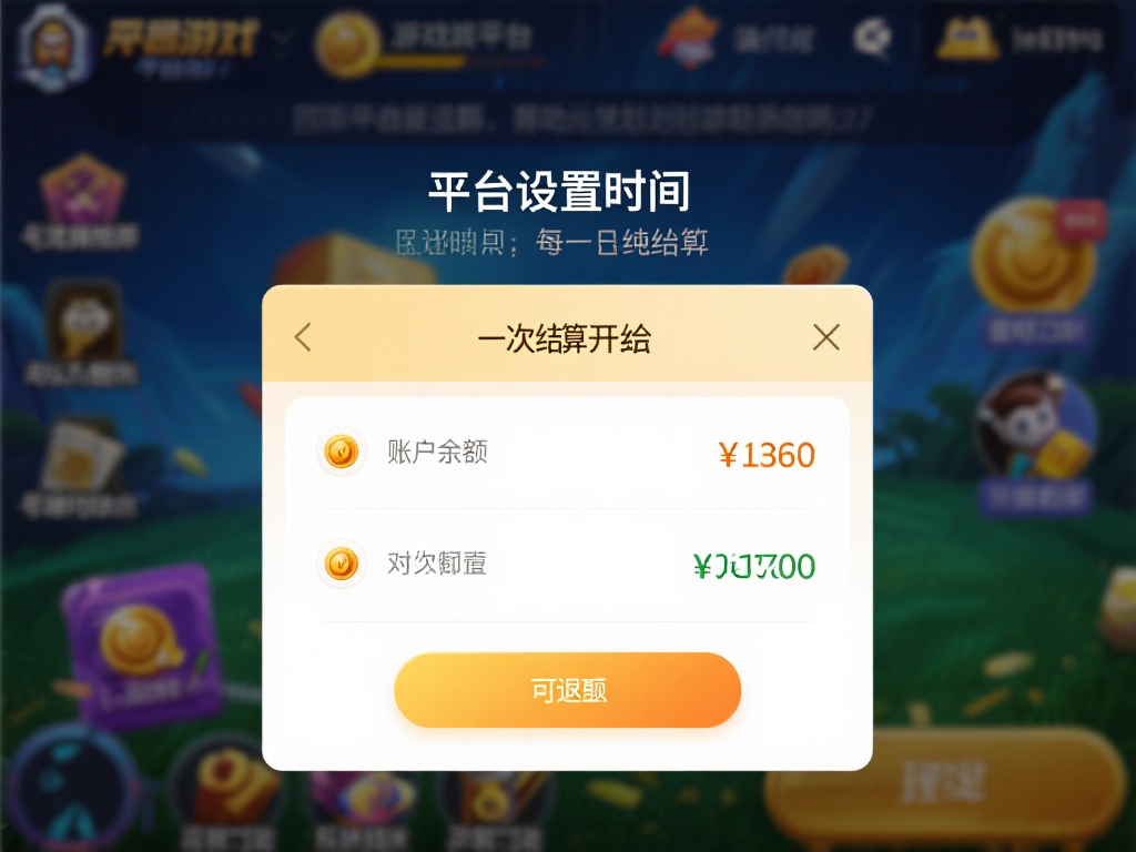 以某知名游戏平台为例，平台设置的时间为每日凌晨结算