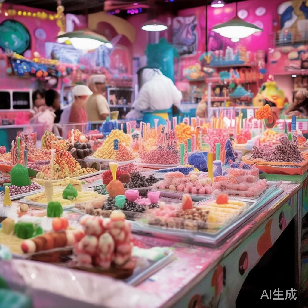 宜昌糖果派对盛大开启,共享甜蜜时光,尽享缤纷美味与欢乐盛典 创意糖果展示与制作:现场不仅展示了各种造型新颖的糖