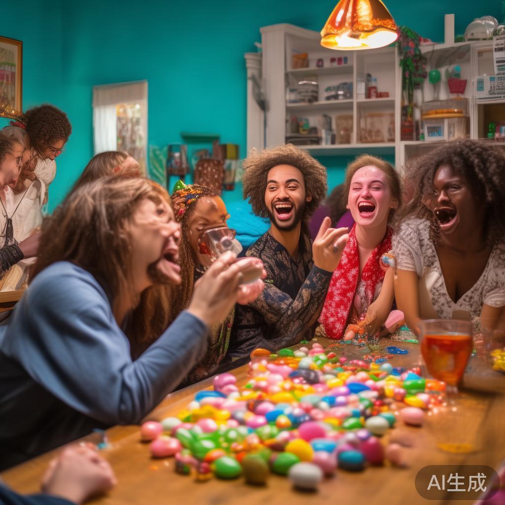 以某次朋友聚会为例，组织者设计了一系列趣味游戏。参