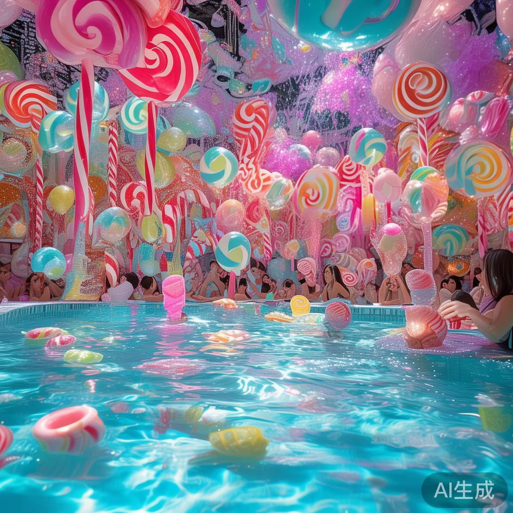 魅力无限的甜蜜奇趣糖果水上派对狂欢盛典盛大开启 “甜蜜奇趣糖果水上派对狂欢盛典”融合了“甜蜜”和“