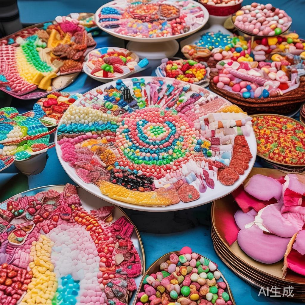 线上甜蜜糖果派对狂欢盛典,邀你共享无尽幸福美味时光 1. 内容丰富多彩
包括通过高清直播展示创意糖果