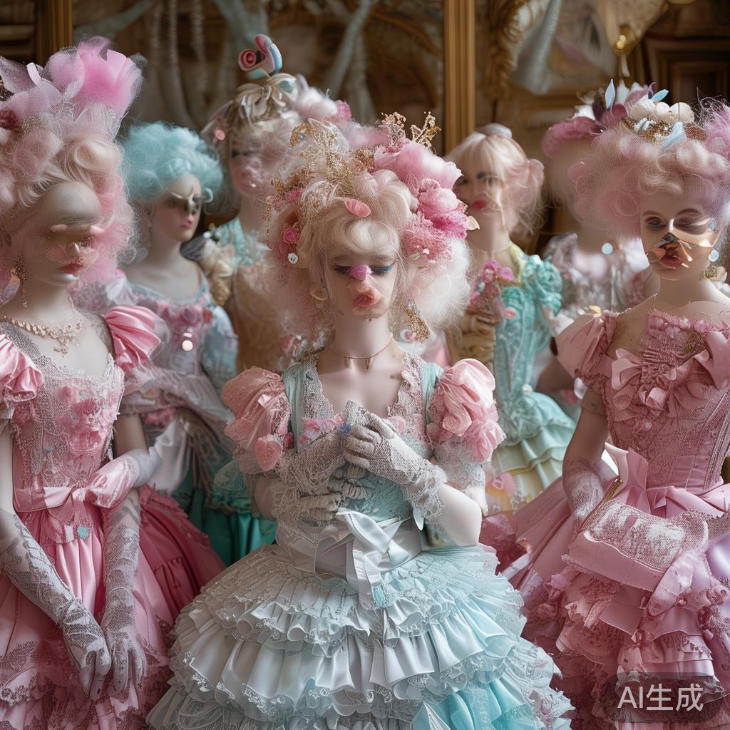 在这样的盛宴中，服装的细节尤为重要。华丽的蕾丝、褶